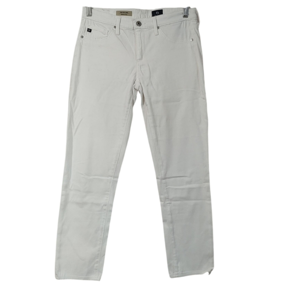 AG Adriano Goldschmied The Stilt Crop Cigarette Crop White Jeans Size 27 - Picture 1 of 7